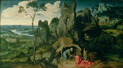 St. Hiëronymus in de Woestijn door Joachim Patenier